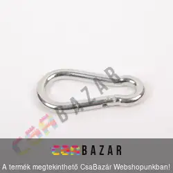 Rugós karabíner 4 cm acél