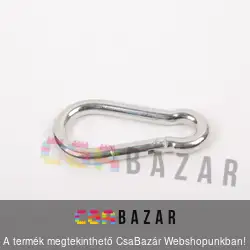 Rugós karabíner 5 cm acél