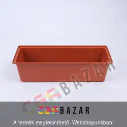 Hagyományos balkonláda terrakotta 40 cm