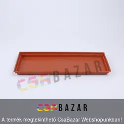 Hagyományos balkonláda alátét terrakotta 40 cm