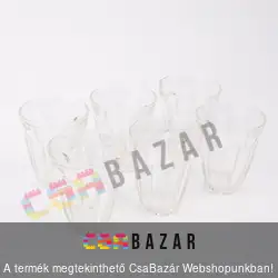 Retró kávés pohár 6db/csomag nagy
