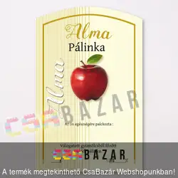 Íves pálinka címke Alma