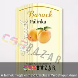 Íves pálinka címke Barack