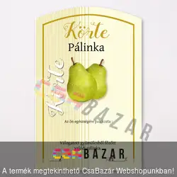 Íves pálinka címke Körte