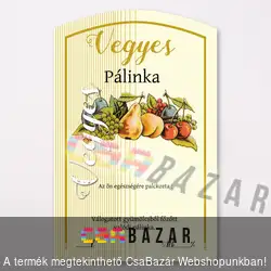 Íves pálinka címke Vegyes