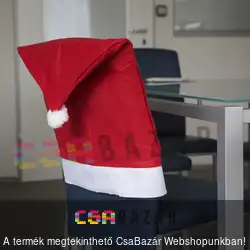 Mikulás sapka székdekor