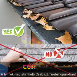 Ereszcsatorna védő lombfogó háló