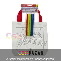 Színezhető karácsonyi ajándéktáska