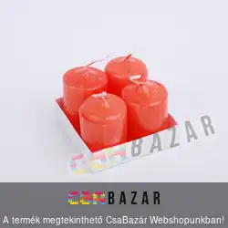 Adventi gyertya 4 db-os narancs