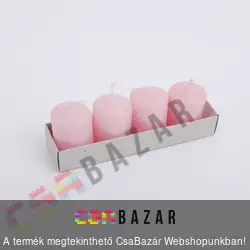 Adventi gyertya 4 db-os rózsaszín