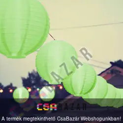 LED-es lampion 20cm - zöld
