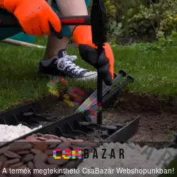 Hajlítható műanyag ágyásszegélyhez tüske
