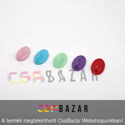 Öntapadós színes ovális fogas, akasztó kicsi