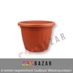 Virágcserép 26cm-es terrakotta