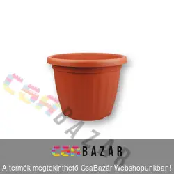 Virágcserép 23cm-es terrakotta