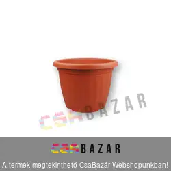 Virágcserép 16cm-es terrakotta
