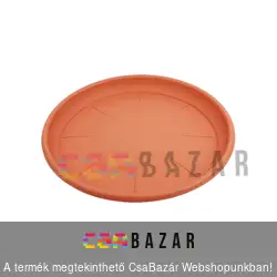 Virágcserép alátét 22cm-es terrakotta