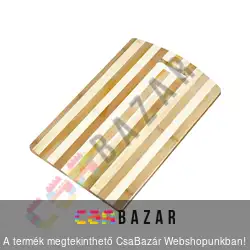 Bambusz vágódeszka fogóval 30x20 cm