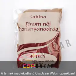 Finom női harisnyanadrág barna 5-ös méret 40 DEN