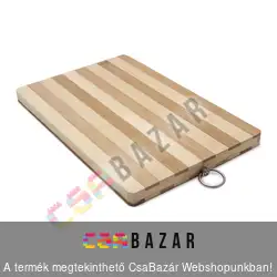 Bambusz vágódeszka akasztóval 40x30 cm
