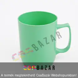 Műanyag füles bögre 0,4 L