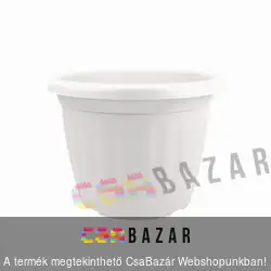 Virágcserép 30cm-es fehér