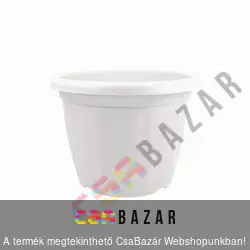 Virágcserép 26cm-es fehér
