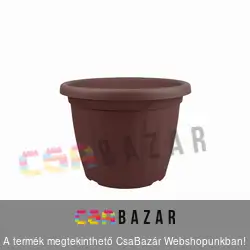 Virágcserép 23cm-es barna
