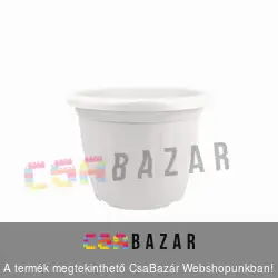 Virágcserép 23cm-es fehér