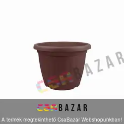 Virágcserép 20cm-es barna