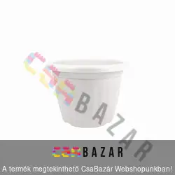 Virágcserép 20cm-es fehér