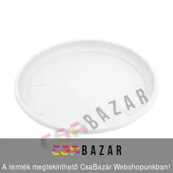 Virágcserép alátét 32cm-es fehér