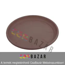 Virágcserép alátét 28cm-es barna