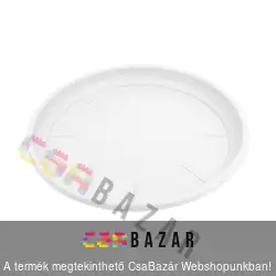 Virágcserép alátét 28cm-es fehér