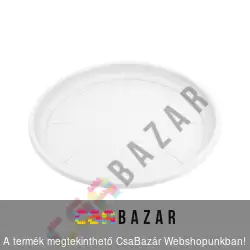 Virágcserép alátét 25cm-es fehér