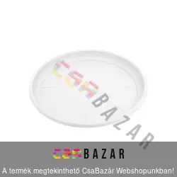 Virágcserép alátét 17cm-es fehér