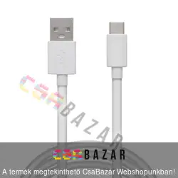 USB Type-C adatkábel - fehér - 1 m