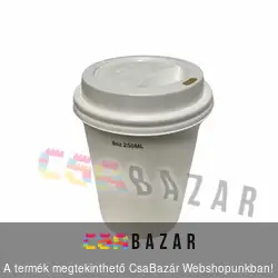 Papírpohár tető 100 db 2,5 dl-hez