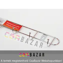 6 akasztós króm fogas