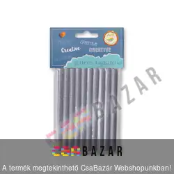 Ragasztórúd glitteres ezüst 10db/csomag