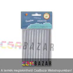 Ragasztórúd glitteres fehér 10db/csomag
