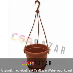 Függőcserép kaspó 26cm terrakotta