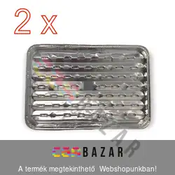 Grilltálca alumínium 2 db-os