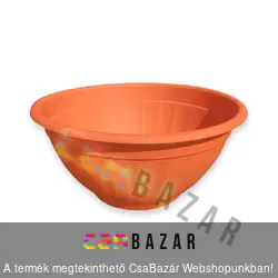 Virágkehely virágtál 32,5cm alj nélkül terrakotta