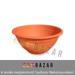 Virágkehely virágtál 25cm alj nélkül terrakotta