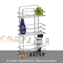 Krómozott 3 részes polc