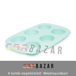 Szilikon muffinsütő forma 6 adagos