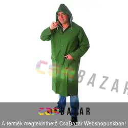 PVC esőkabát zöld hosszú M-es méret