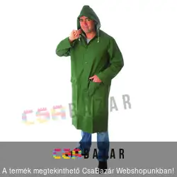 PVC esőkabát zöld hosszú L-es méret
