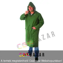 PVC esőkabát zöld hosszú XL-es méret